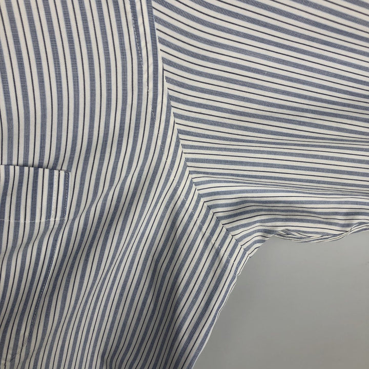 Brooks Brothers Est. 1818 Men's Long Sleeve Striped Shirt, Size L Supima Cotton white type Vintage Second Hand