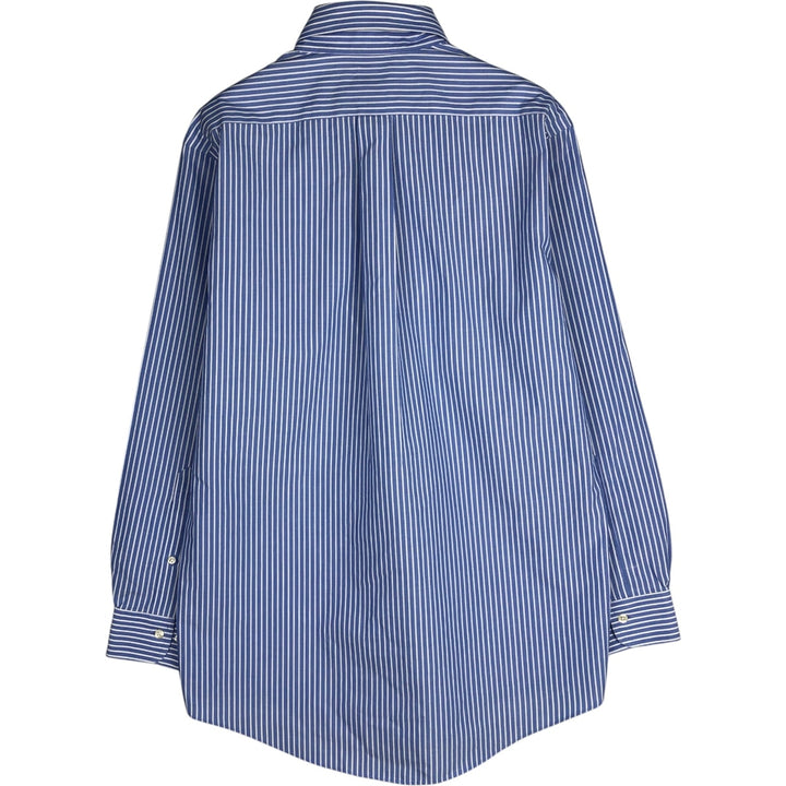 Brooks Brothers 346 Long Sleeve Button-Down Striped Shirt, Men's Size M cotton Blue type light blue Vintage Second Hand