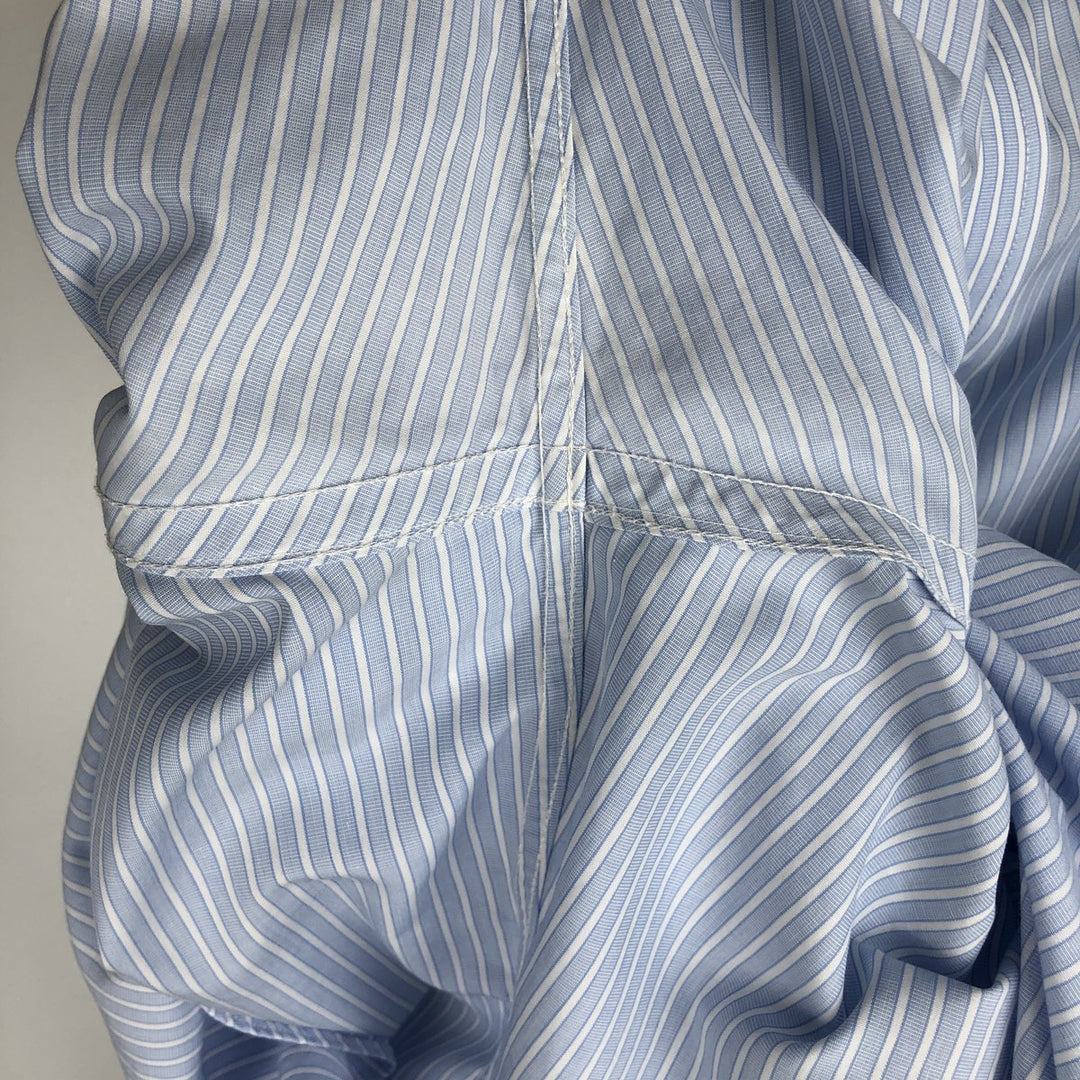 Brooks Brothers Est.1818 Regular Collar Long Sleeve Cotton Stripe Shirt, Men's Size L (approx.) cotton Blue type light blue Vintage Second Hand