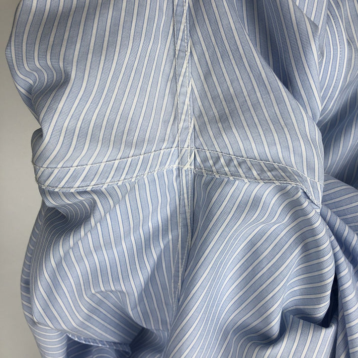 Brooks Brothers Est.1818 Regular Collar Long Sleeve Cotton Stripe Shirt, Men's Size L (approx.) cotton Blue type light blue Vintage Second Hand
