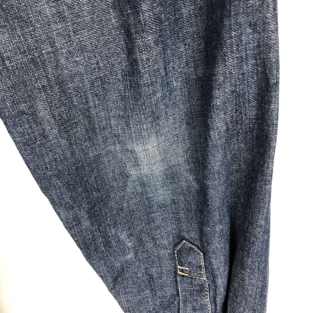Levi's Regular Fit Long-Sleeve Denim Western Shirt, Men's Size M (approx.) cotton blue type Vintage Second Hand