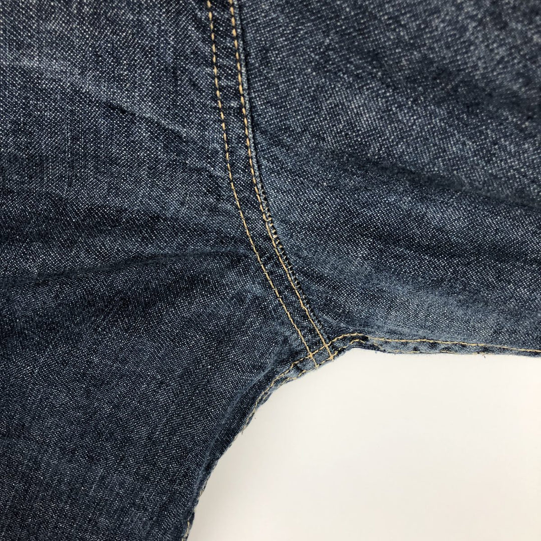 Levi's Regular Fit Long-Sleeve Denim Western Shirt, Men's Size M (approx.) cotton blue type Vintage Second Hand