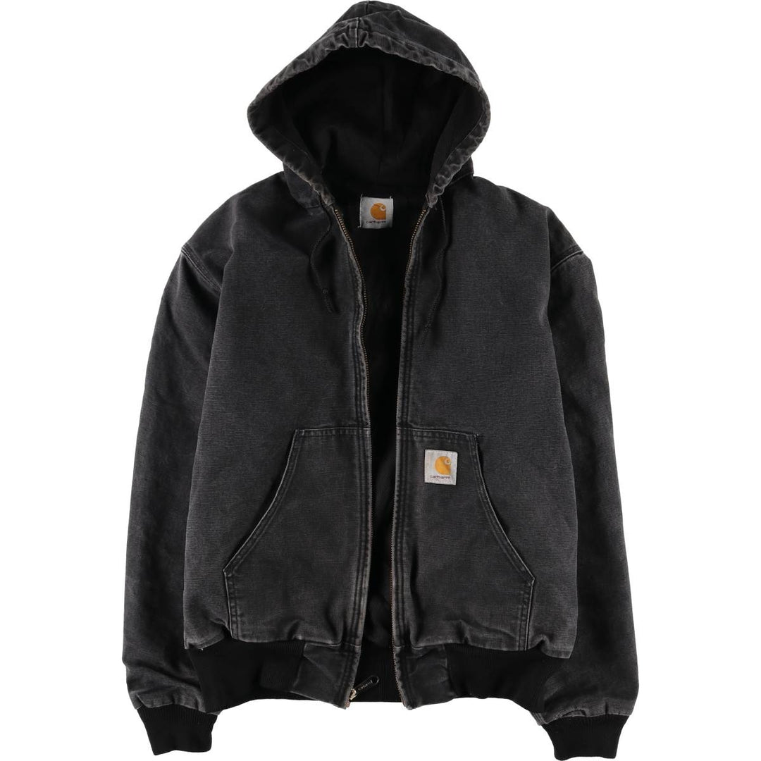 Special Price: Carhartt Active Jacket, Duck Full Zip Hoodie, Men's Size XL unclear black type Vintage Second Hand