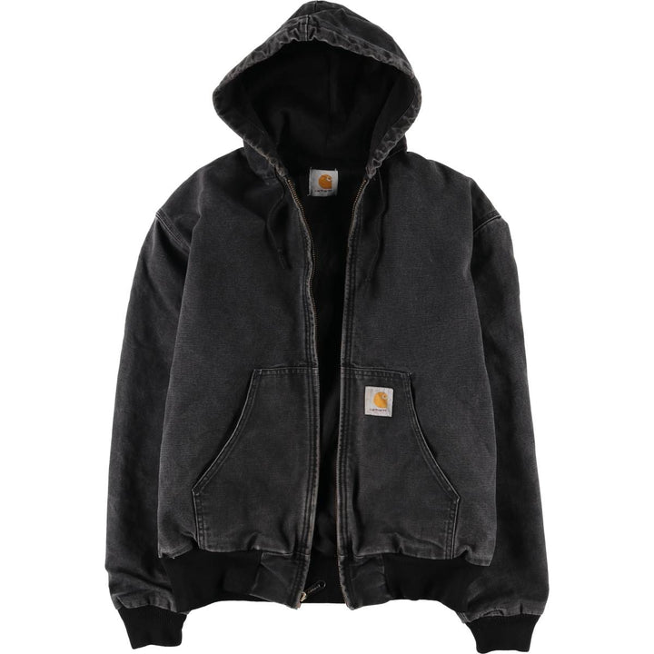 Special Price: Carhartt Active Jacket, Duck Full Zip Hoodie, Men's Size XL unclear black type Vintage Second Hand