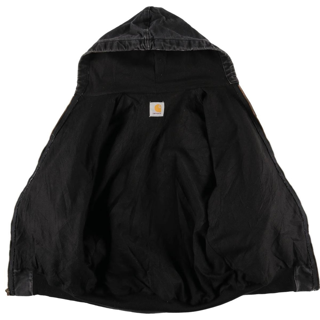 Special Price: Carhartt Active Jacket, Duck Full Zip Hoodie, Men's Size XL unclear black type Vintage Second Hand
