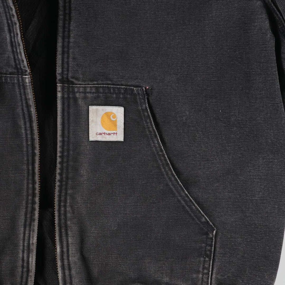 Special Price: Carhartt Active Jacket, Duck Full Zip Hoodie, Men's Size XL unclear black type Vintage Second Hand