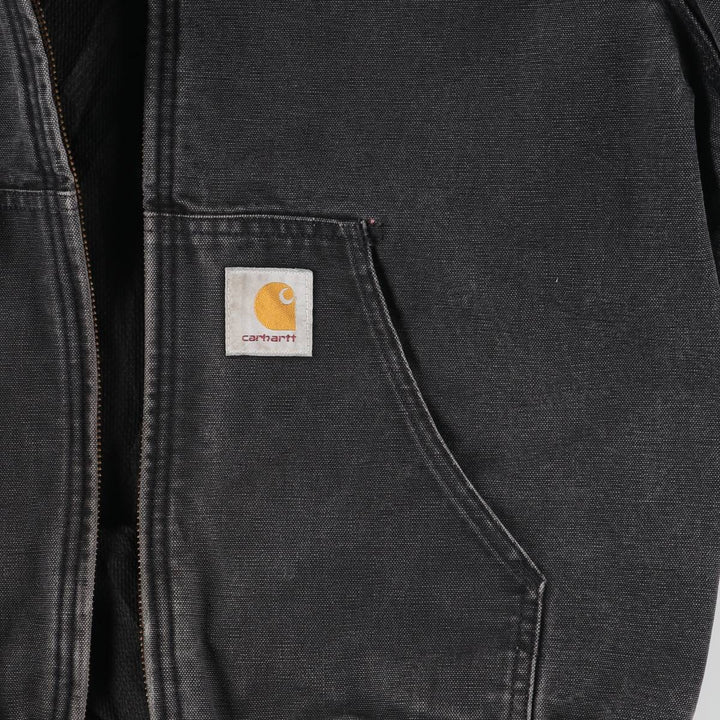 Special Price: Carhartt Active Jacket, Duck Full Zip Hoodie, Men's Size XL unclear black type Vintage Second Hand