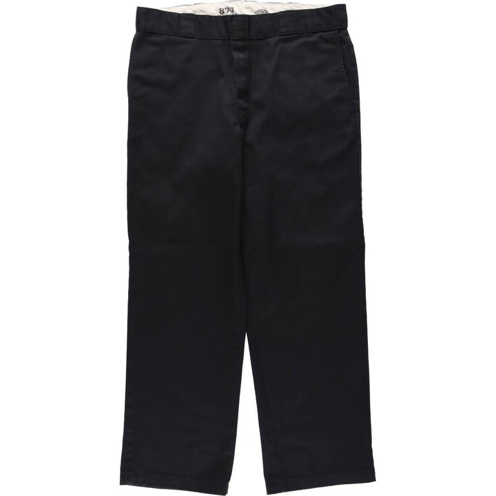 Dickies 874 Original Fit Work Pants for Men, W36 polyester black type Vintage Second Hand