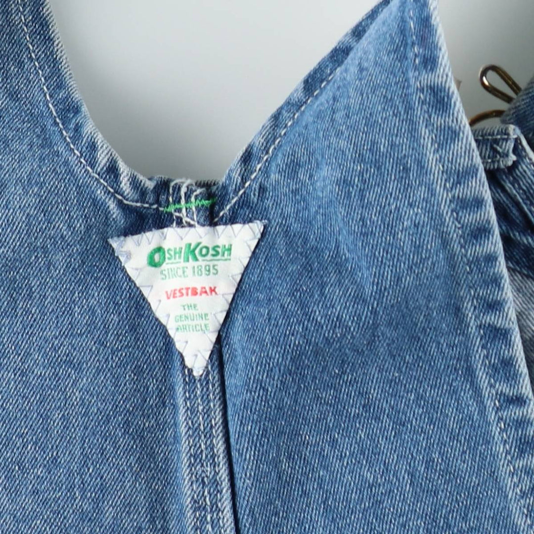Osh Kosh Men's Denim Overalls, Size W34 cotton blue type Vintage Second Hand