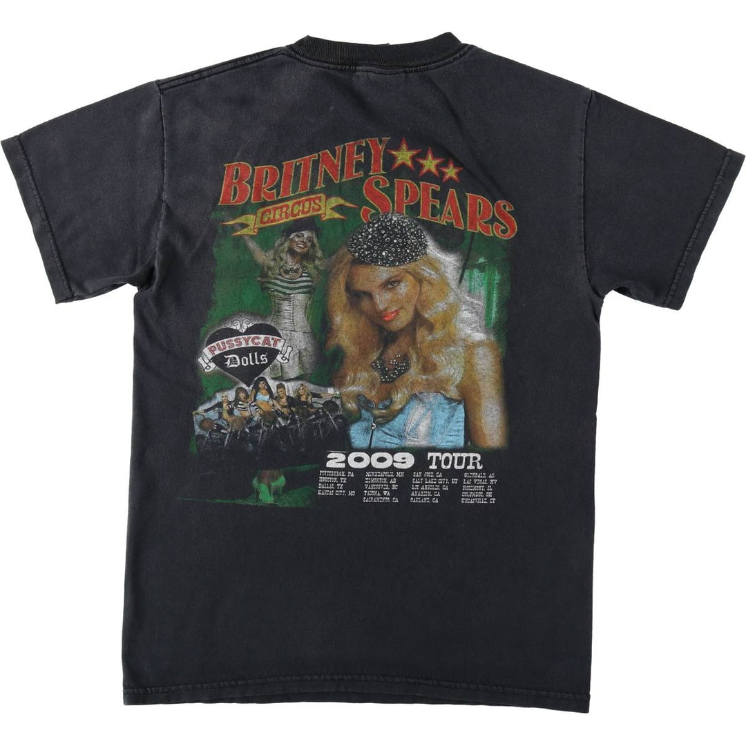 2000'S Britney Spears Band T-shirt (Women's size S) unclear Charcoal Vintage Second Hand