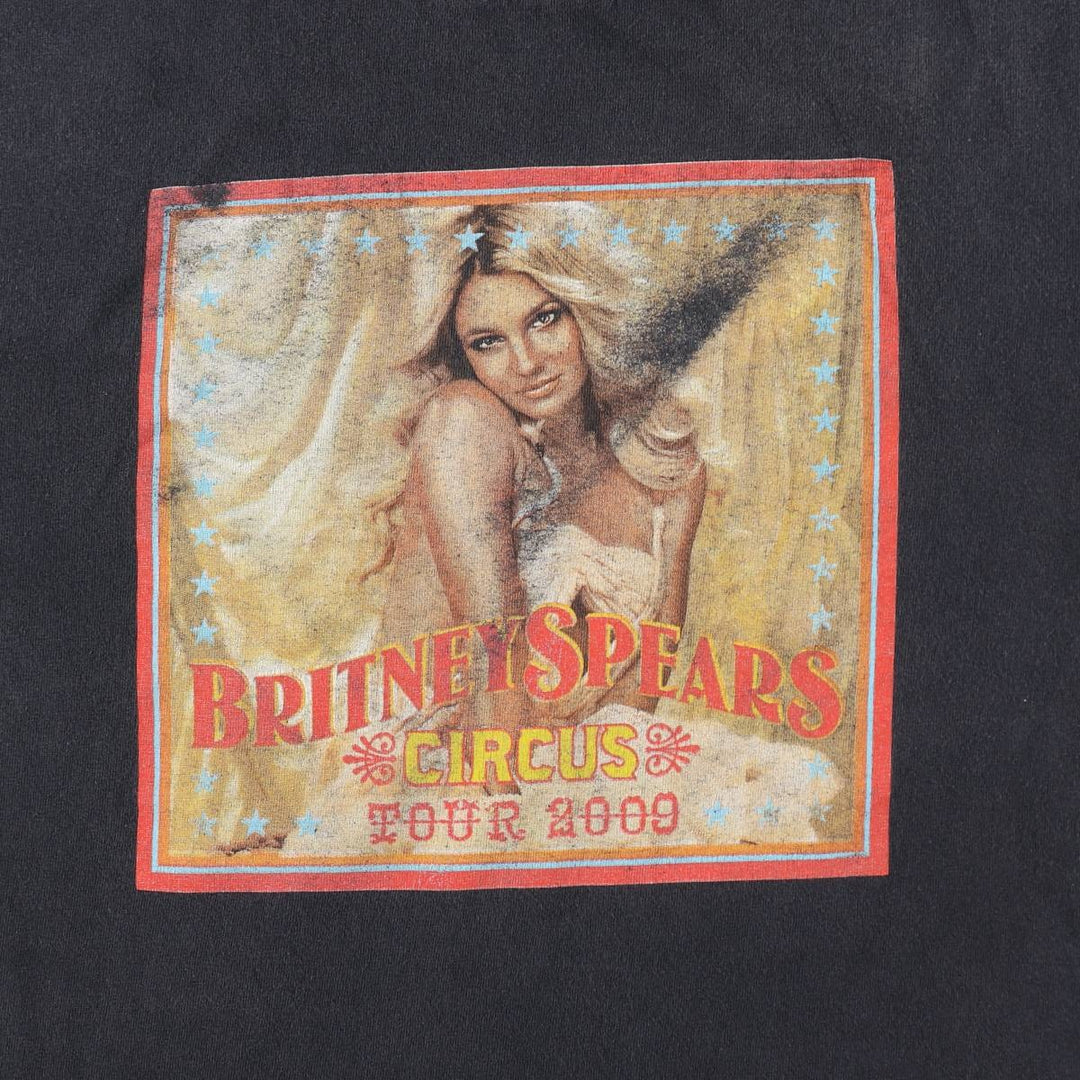 2000'S Britney Spears Band T-shirt (Women's size S) unclear Charcoal Vintage Second Hand