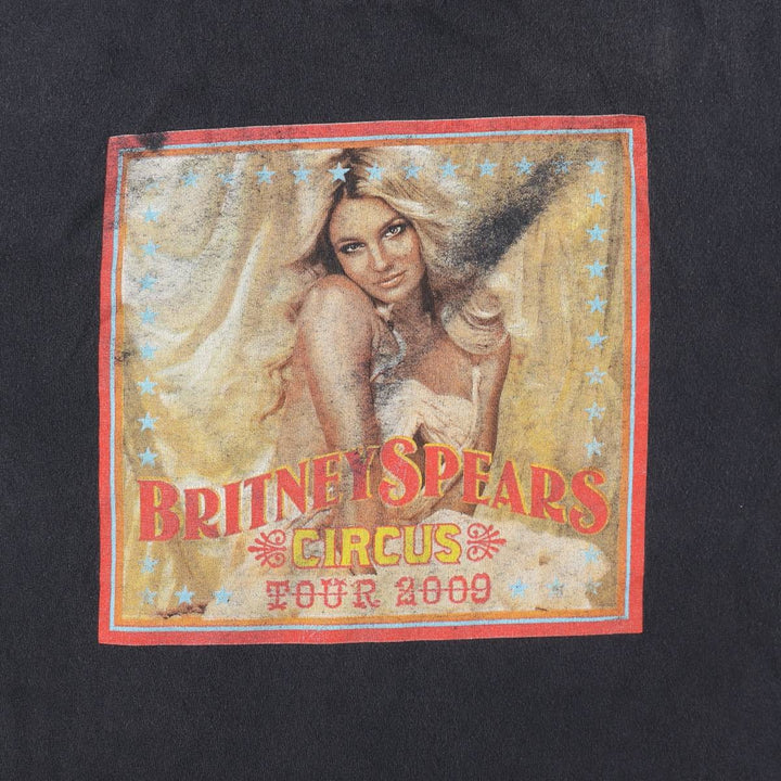 2000'S Britney Spears Band T-shirt (Women's size S) unclear Charcoal Vintage Second Hand