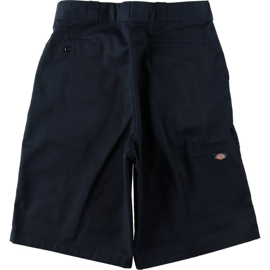 Dickies Work Shorts, Half Pants, Men's, W35 equivalent polyester navy blue type Vintage Second Hand
