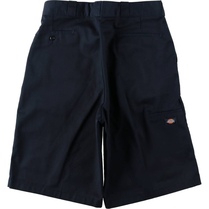 Dickies Work Shorts, Half Pants, Men's, W35 equivalent polyester navy blue type Vintage Second Hand
