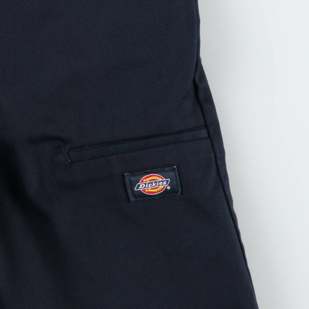 Dickies Work Shorts, Half Pants, Men's, W35 equivalent polyester navy blue type Vintage Second Hand