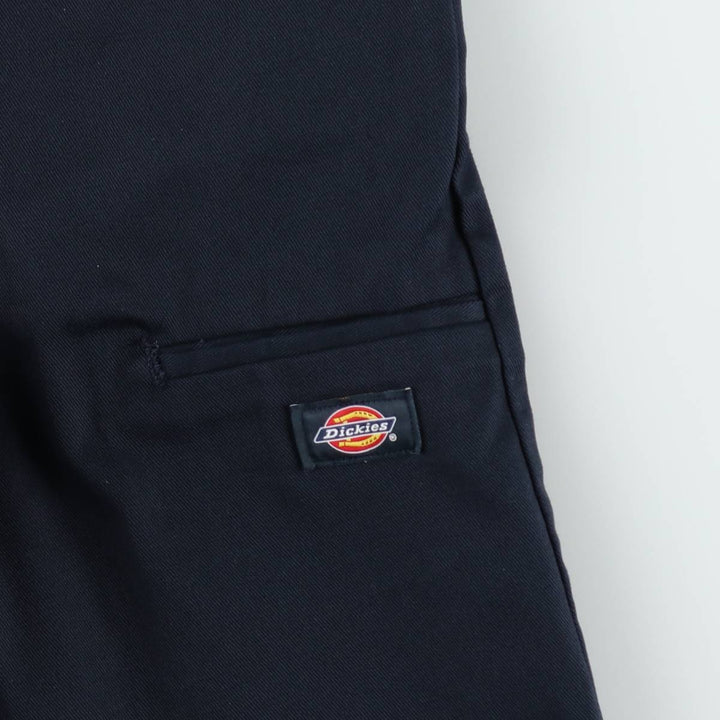 Dickies Work Shorts, Half Pants, Men's, W35 equivalent polyester navy blue type Vintage Second Hand