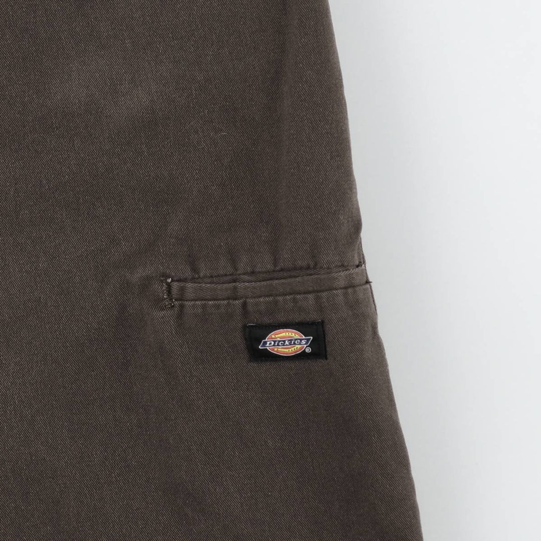 Dickies Loose Fit Work Shorts, Half Pants, Men's, W34 equivalent polyester brown type Vintage Second Hand