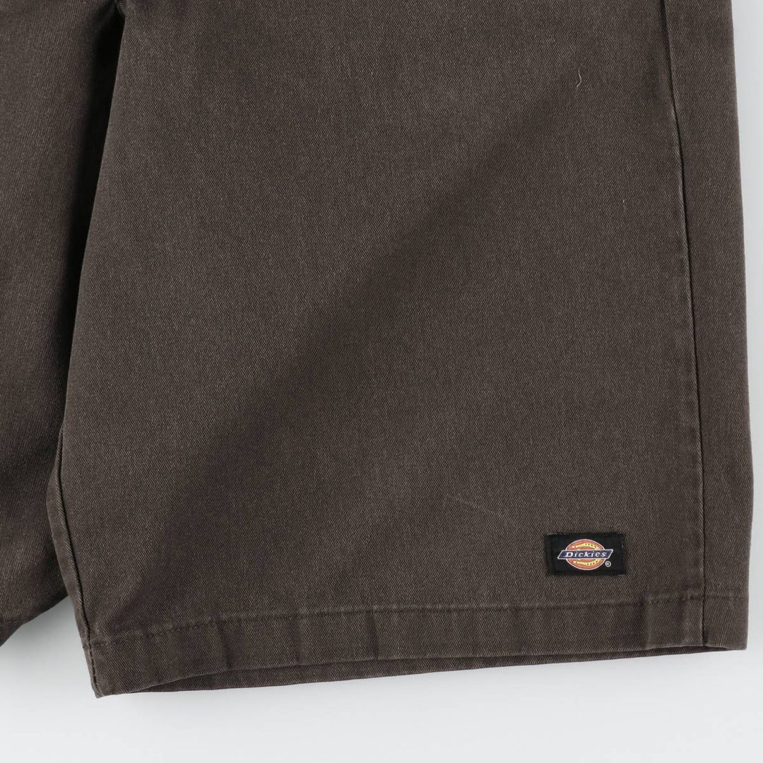 Dickies Loose Fit Work Shorts, Half Pants, Men's, W34 equivalent polyester brown type Vintage Second Hand