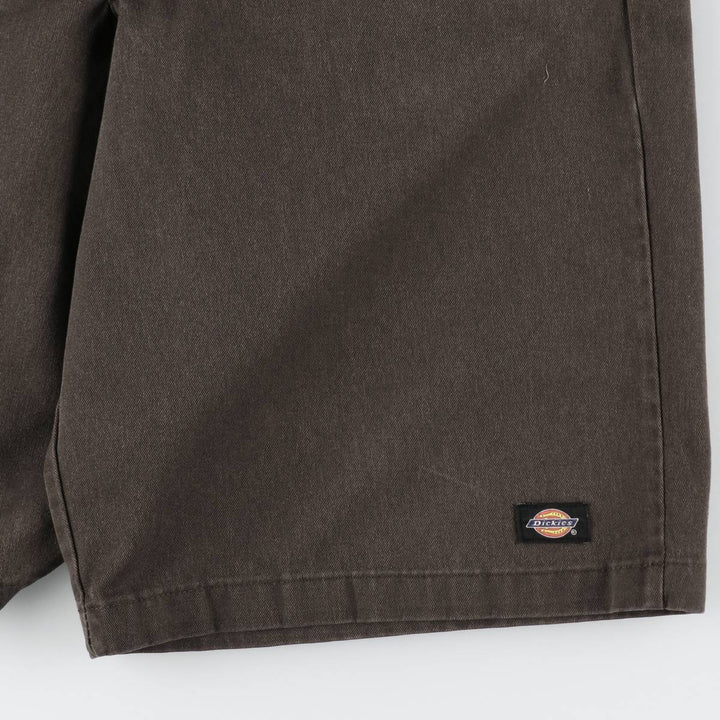 Dickies Loose Fit Work Shorts, Half Pants, Men's, W34 equivalent polyester brown type Vintage Second Hand