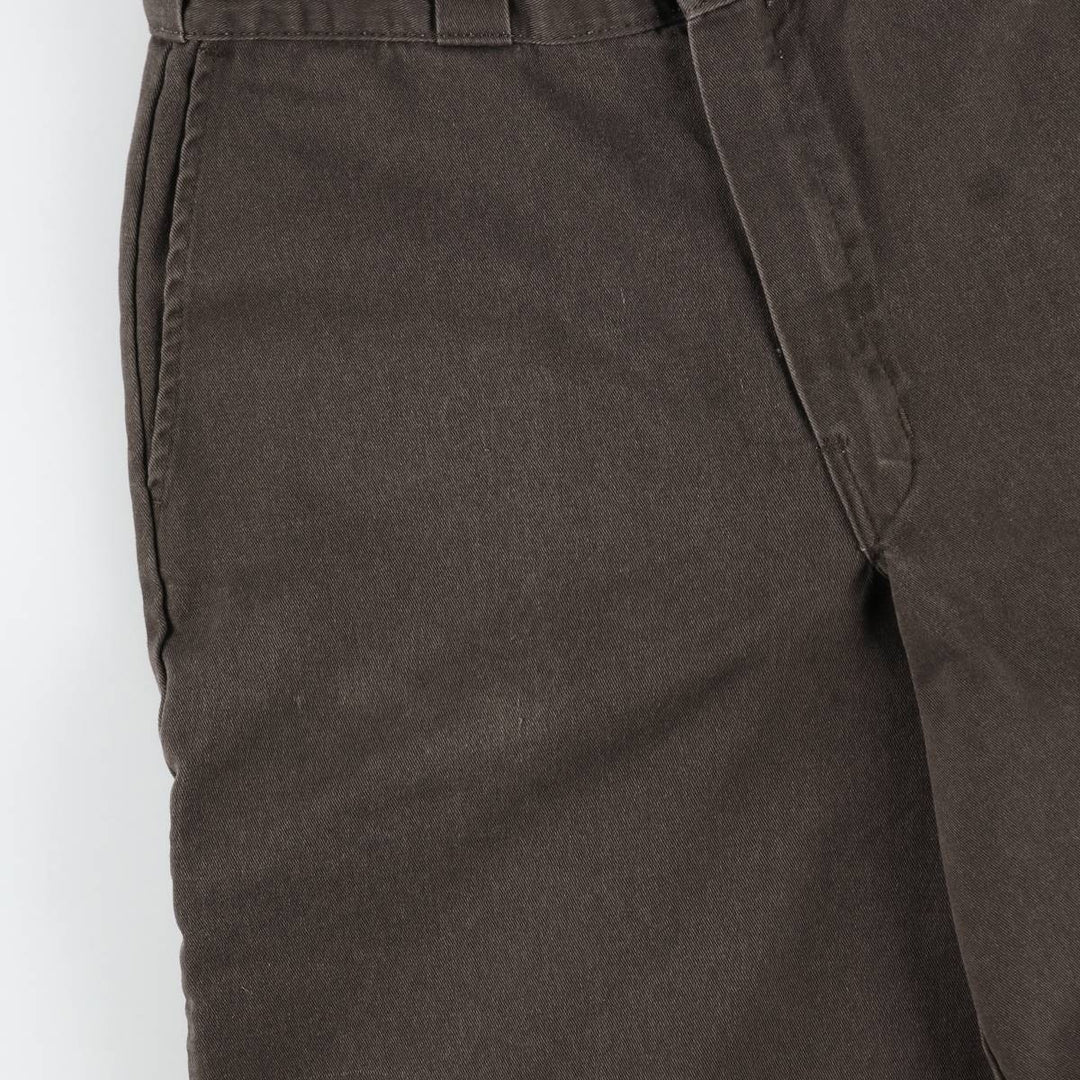 Dickies Loose Fit Work Shorts, Half Pants, Men's, W34 equivalent polyester brown type Vintage Second Hand