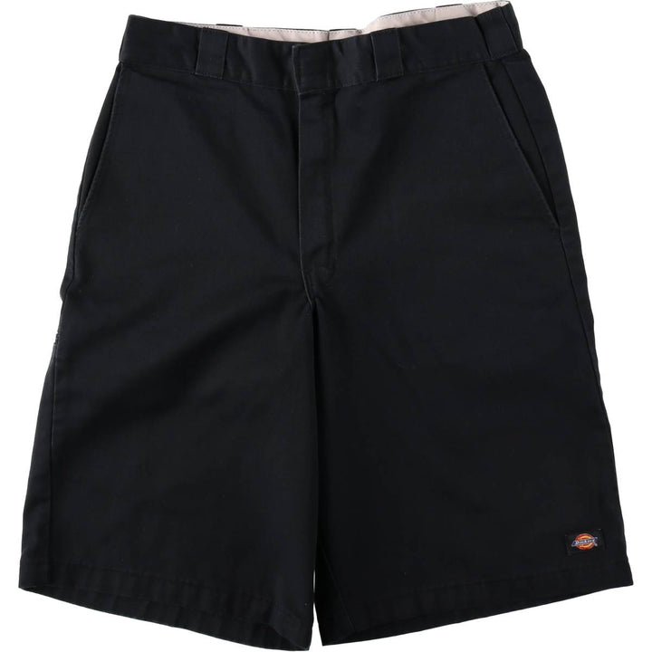 Dickies Loose Fit Work Shorts, Half Pants, Men's, W34 equivalent polyester black type Vintage Second Hand