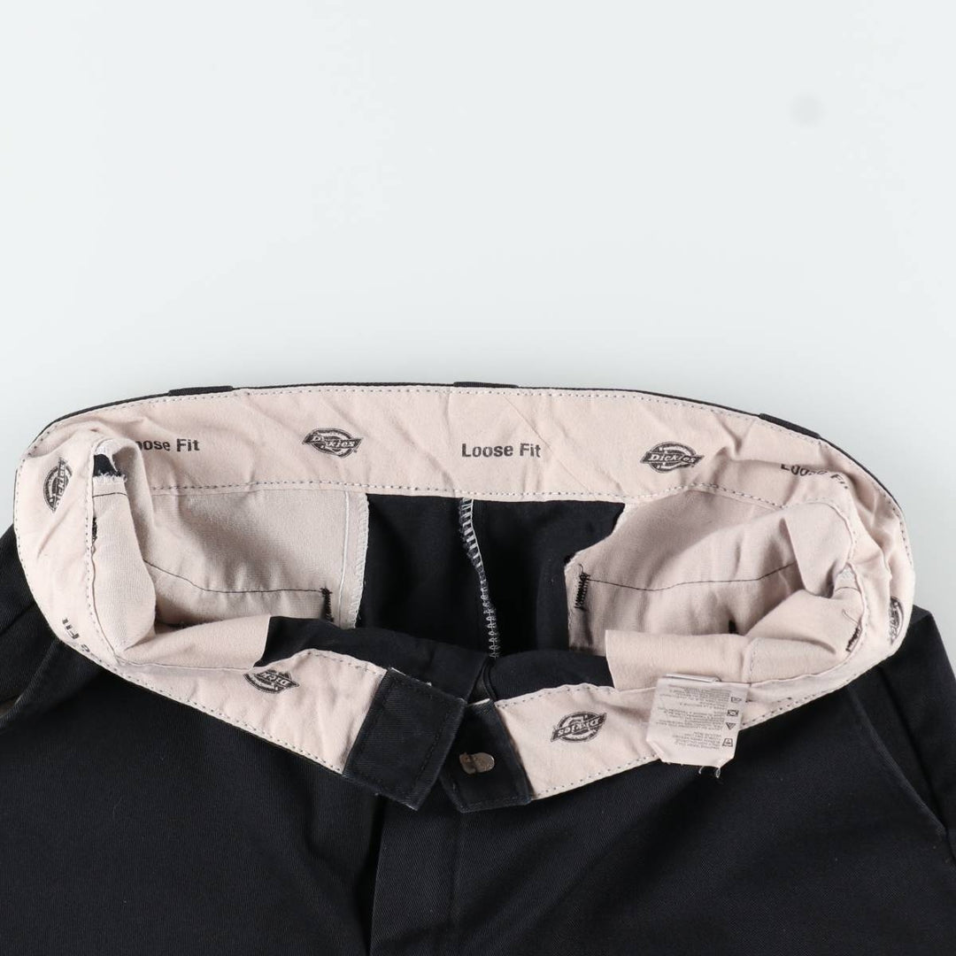Dickies Loose Fit Work Shorts, Half Pants, Men's, W34 equivalent polyester black type Vintage Second Hand