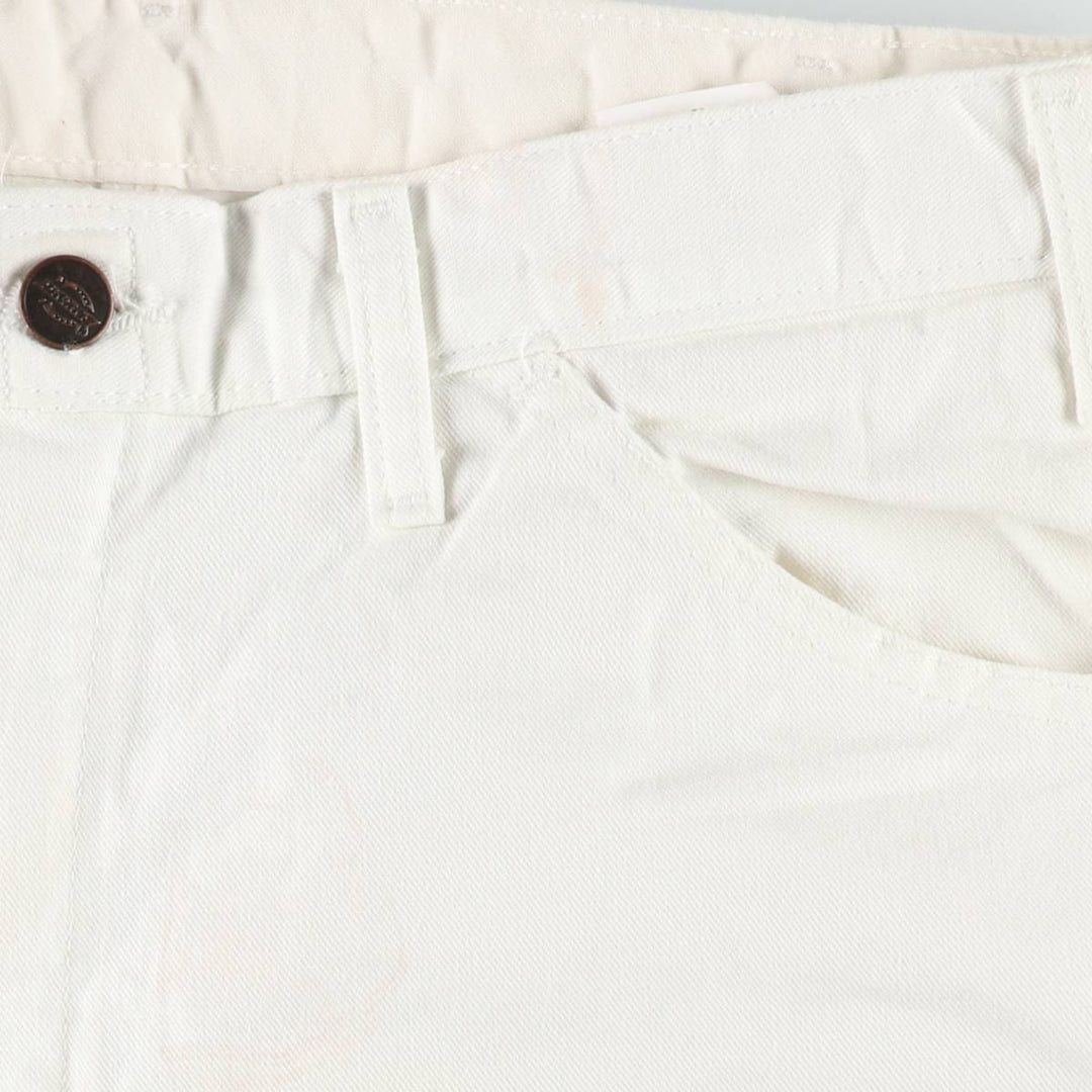 Dickies painter shorts, men's size W32 (approx.) cotton white type Vintage Second Hand
