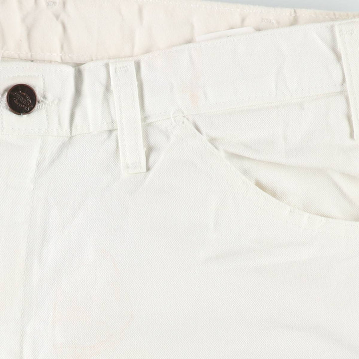 Dickies painter shorts, men's size W32 (approx.) cotton white type Vintage Second Hand