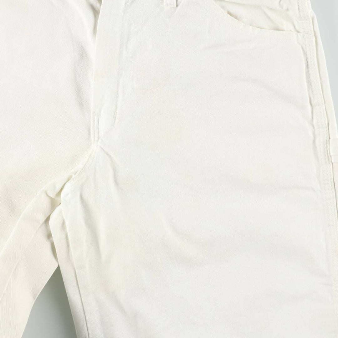 Dickies painter shorts, men's size W32 (approx.) cotton white type Vintage Second Hand