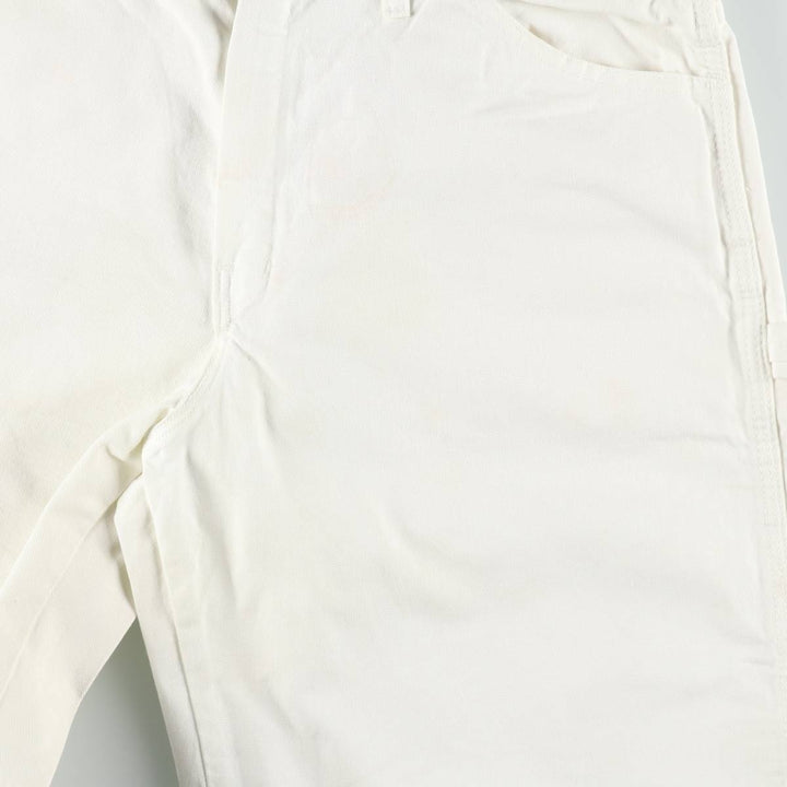 Dickies painter shorts, men's size W32 (approx.) cotton white type Vintage Second Hand