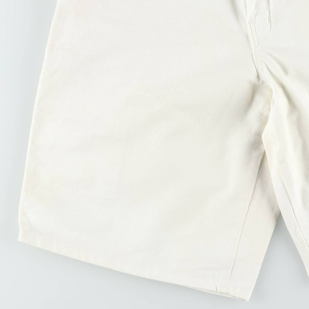 Dickies painter shorts, men's size W32 (approx.) cotton white type Vintage Second Hand