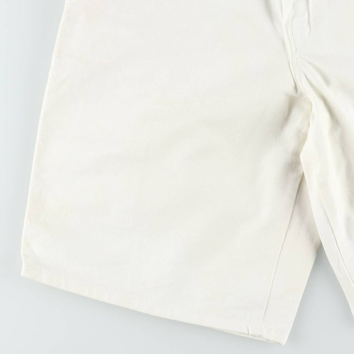 Dickies painter shorts, men's size W32 (approx.) cotton white type Vintage Second Hand