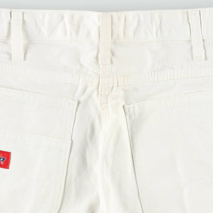 Dickies painter shorts, men's size W32 (approx.) cotton white type Vintage Second Hand