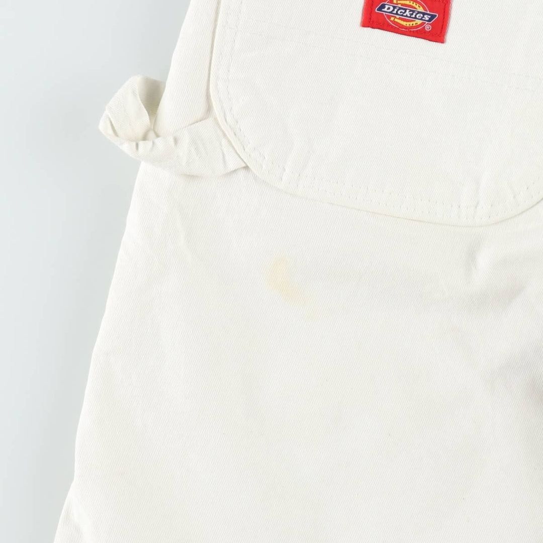 Dickies painter shorts, men's size W32 (approx.) cotton white type Vintage Second Hand