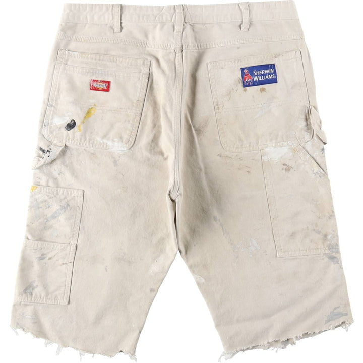 Dickies SHERWIN WILLIAMS Paint Painter Shorts, Men's W37 (approx.) cotton Beige type Vintage Second Hand