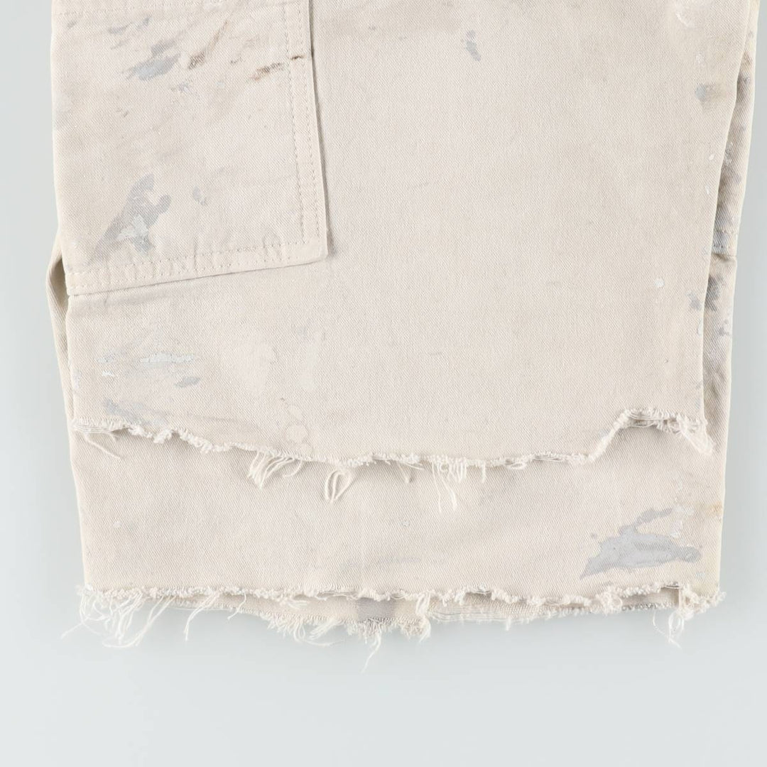 Dickies SHERWIN WILLIAMS Paint Painter Shorts, Men's W37 (approx.) cotton Beige type Vintage Second Hand
