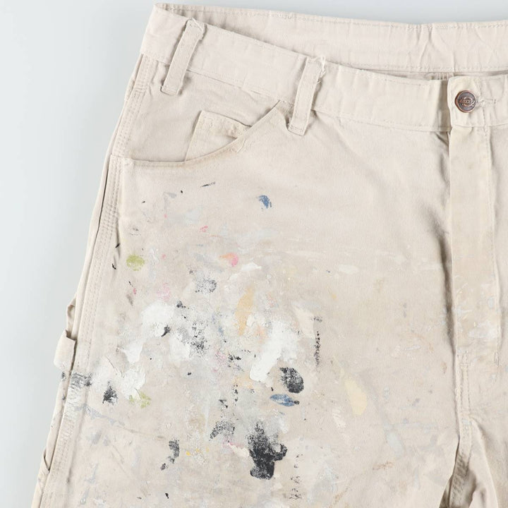 Dickies SHERWIN WILLIAMS Paint Painter Shorts, Men's W37 (approx.) cotton Beige type Vintage Second Hand