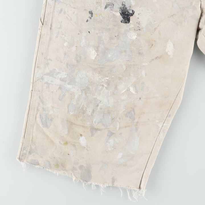 Dickies SHERWIN WILLIAMS Paint Painter Shorts, Men's W37 (approx.) cotton Beige type Vintage Second Hand