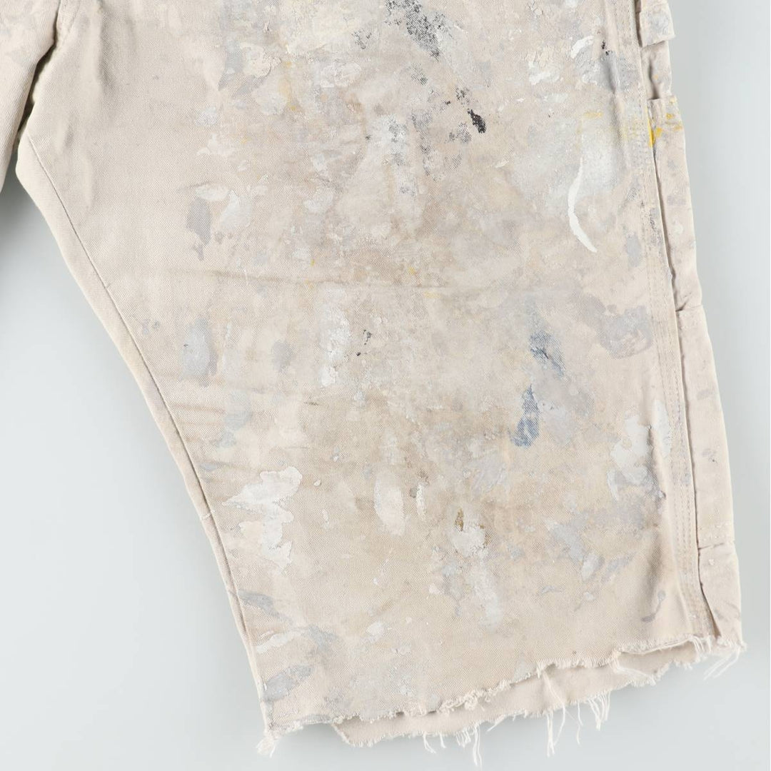 Dickies SHERWIN WILLIAMS Paint Painter Shorts, Men's W37 (approx.) cotton Beige type Vintage Second Hand
