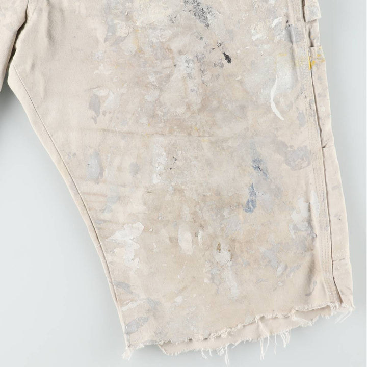 Dickies SHERWIN WILLIAMS Paint Painter Shorts, Men's W37 (approx.) cotton Beige type Vintage Second Hand