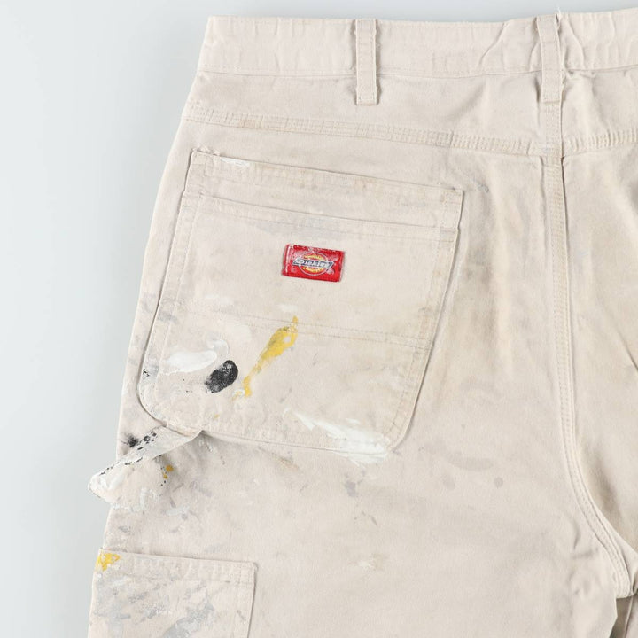 Dickies SHERWIN WILLIAMS Paint Painter Shorts, Men's W37 (approx.) cotton Beige type Vintage Second Hand