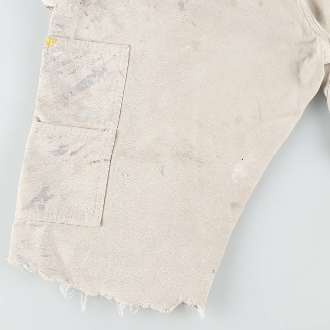 Dickies SHERWIN WILLIAMS Paint Painter Shorts, Men's W37 (approx.) cotton Beige type Vintage Second Hand