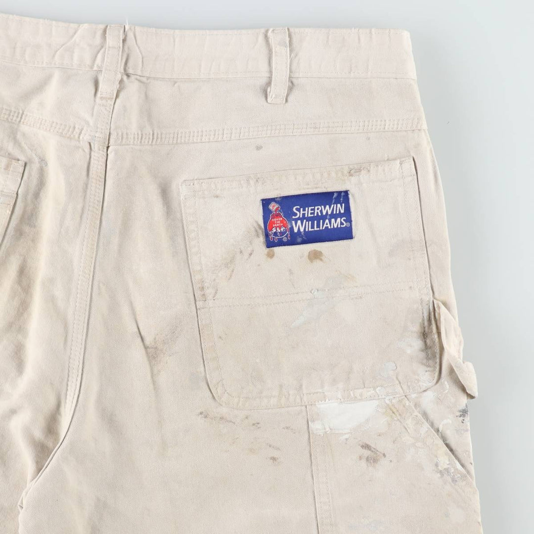 Dickies SHERWIN WILLIAMS Paint Painter Shorts, Men's W37 (approx.) cotton Beige type Vintage Second Hand