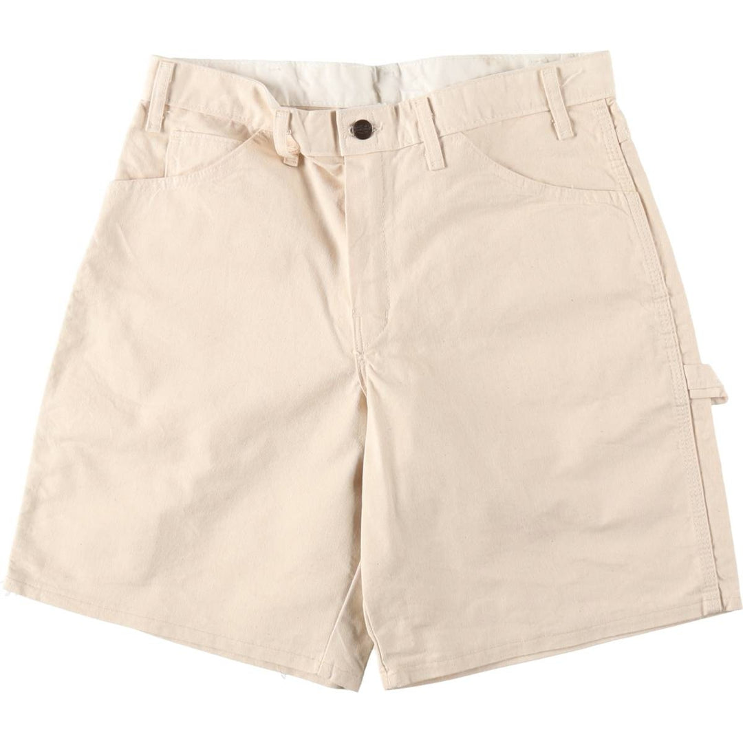 Dickies painter shorts, men's size W32 (approx.) cotton Beige type Vintage Second Hand