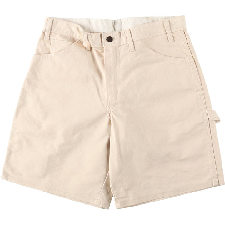 Dickies painter shorts, men's size W32 (approx.) cotton Beige type Vintage Second Hand