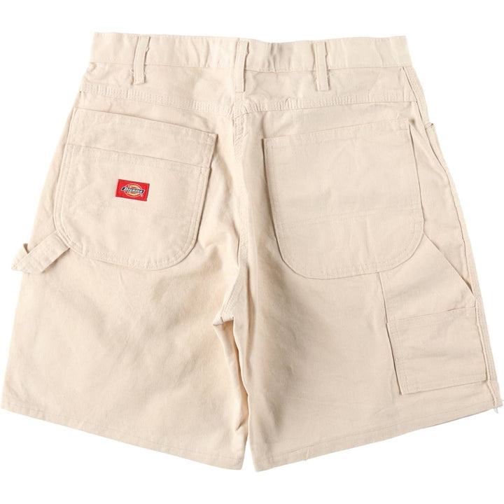 Dickies painter shorts, men's size W32 (approx.) cotton Beige type Vintage Second Hand