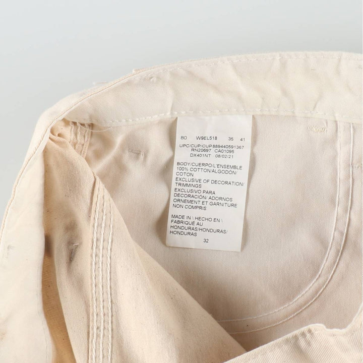 Dickies painter shorts, men's size W32 (approx.) cotton Beige type Vintage Second Hand