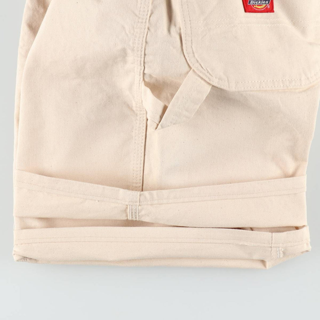 Dickies painter shorts, men's size W32 (approx.) cotton Beige type Vintage Second Hand