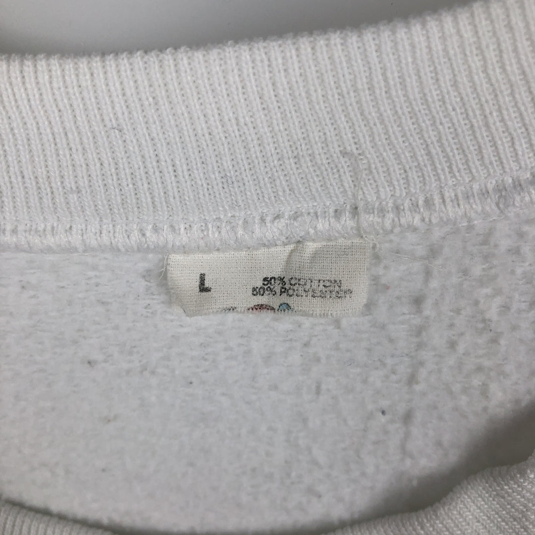 90'S Fruit of the Loom Hard Rock Cafe Advertising Sweatshirt, Made in USA, Men's Size L cotton white type Vintage Second Hand
