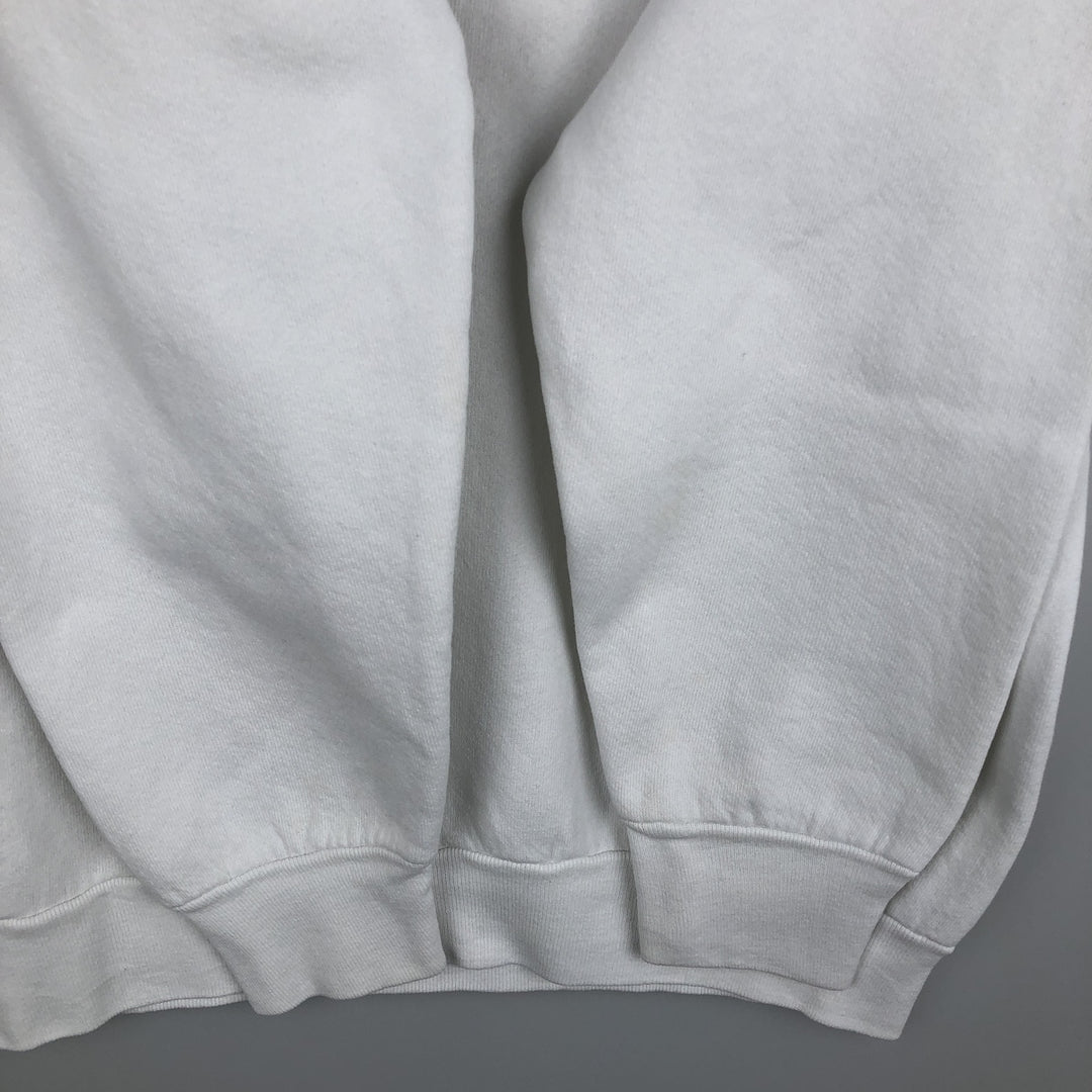 90'S Fruit of the Loom Hard Rock Cafe Advertising Sweatshirt, Made in USA, Men's Size L cotton white type Vintage Second Hand